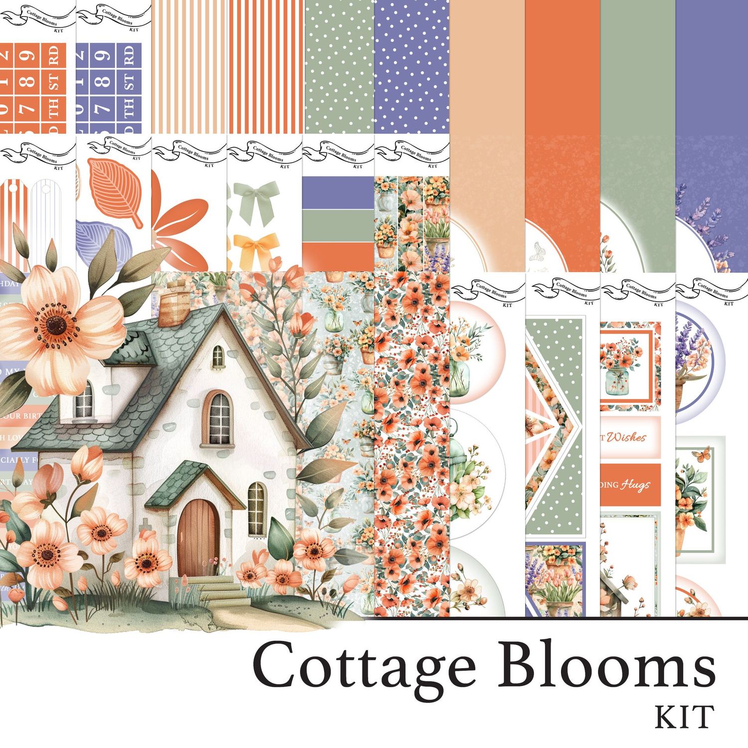 Cottage Blooms Digital Kit Cottage Blooms Digital Kit