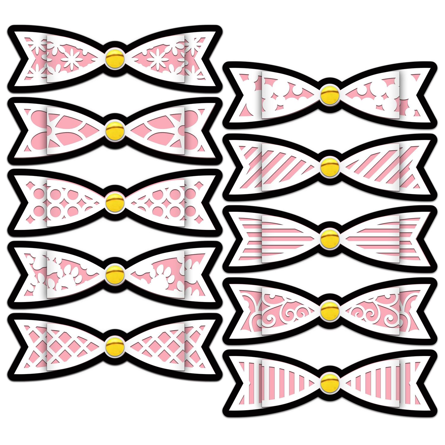 Bumper Split Pin Bows SVG Cutting Files