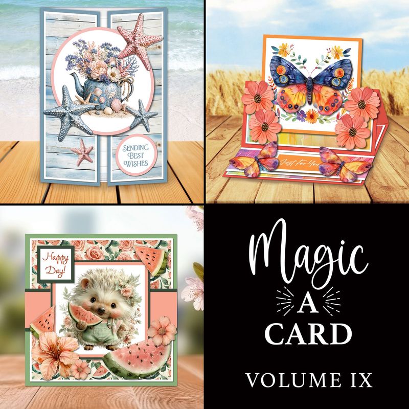 'Magic A Card' Volume IX - Butterfly Rainbow, Seaside Escape & Watermelon Yum Individual Digital Card Kit 'Magic A Card' Volume IX - Butterfly Rainbow, Seaside Escape & Watermelon Yum Individual Digital Card Kit