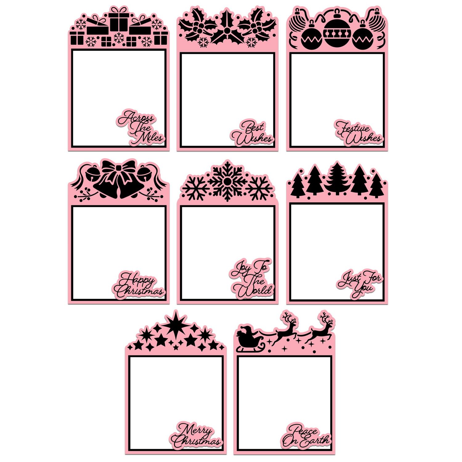 Festive Reverse Easel Cards SVG Cutting Files Festive Reverse Easel Cards SVG Cutting Files