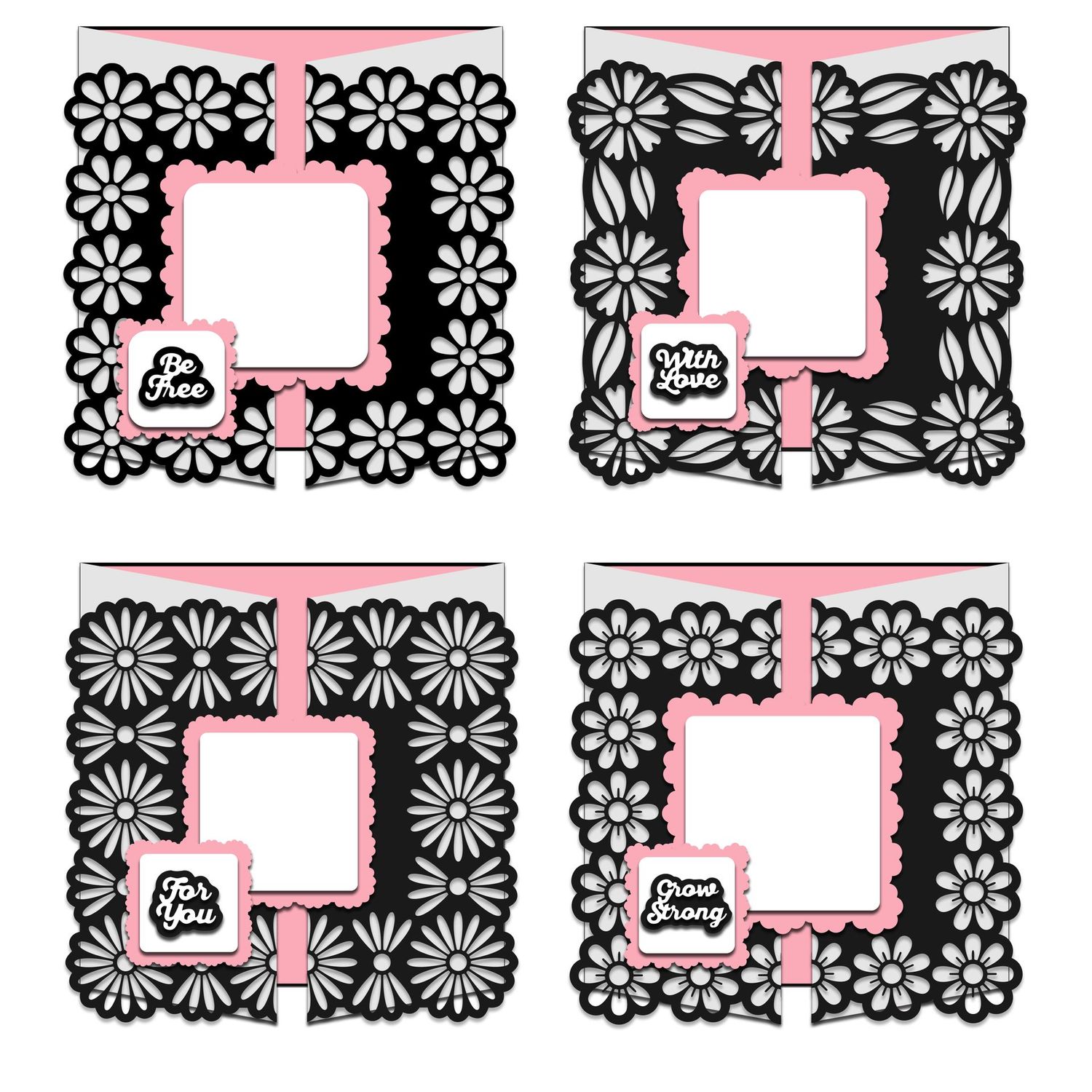 Doily Fold-back Gatefold Cards Volume II SVG Cutting Files Doily Fold-back Gatefold Cards Volume II SVG Cutting Files