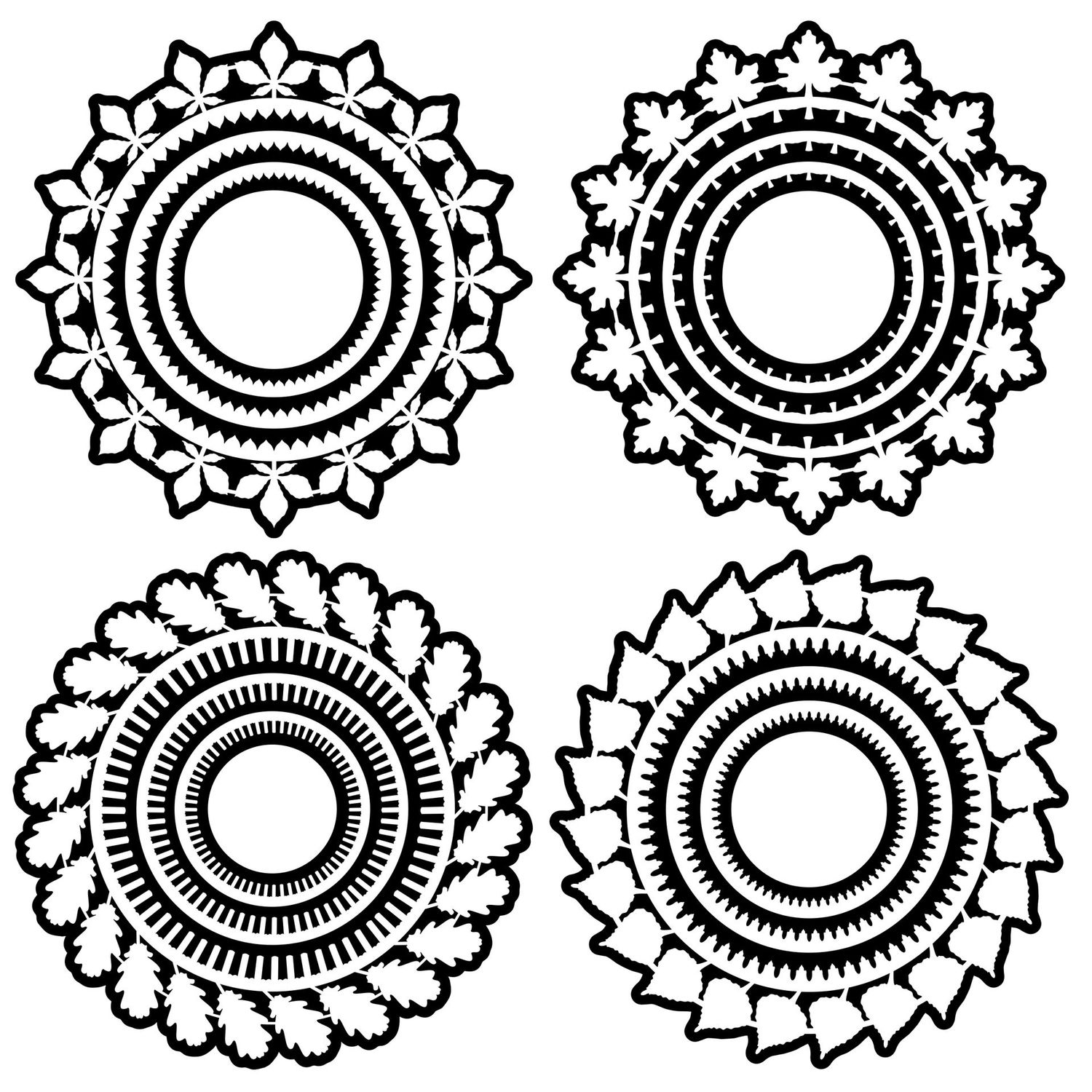 Nature's Dance Doilies SVG Cutting Files Nature's Dance Doilies SVG Cutting Files