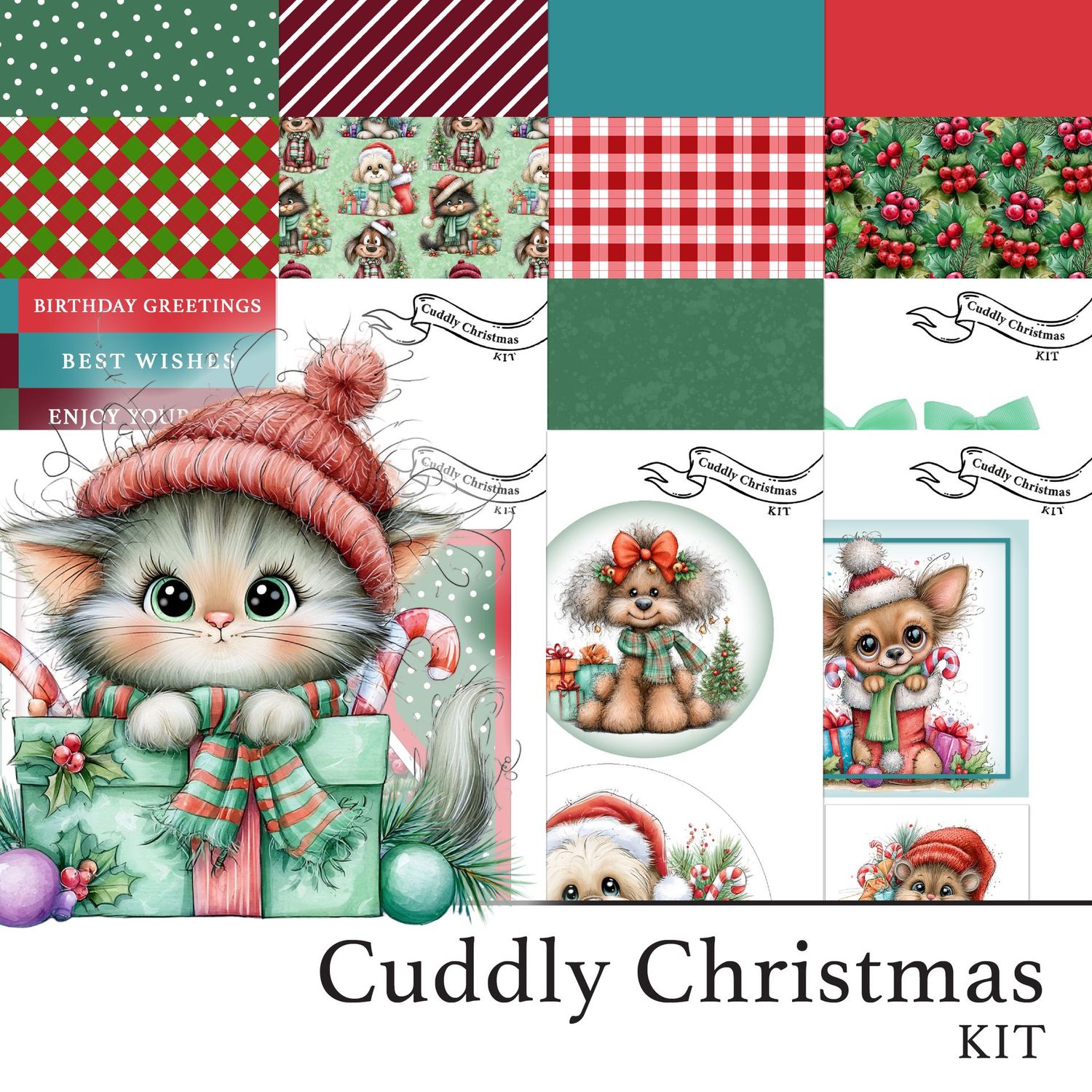NEW STYLE Cuddly Christmas Digital Kit