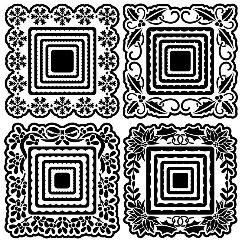 Festive Doilies SVG Cutting Files