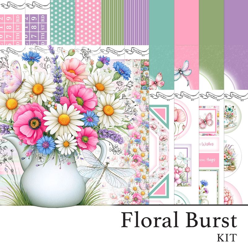 Floral Burst Digital Kit Floral Burst Digital Kit