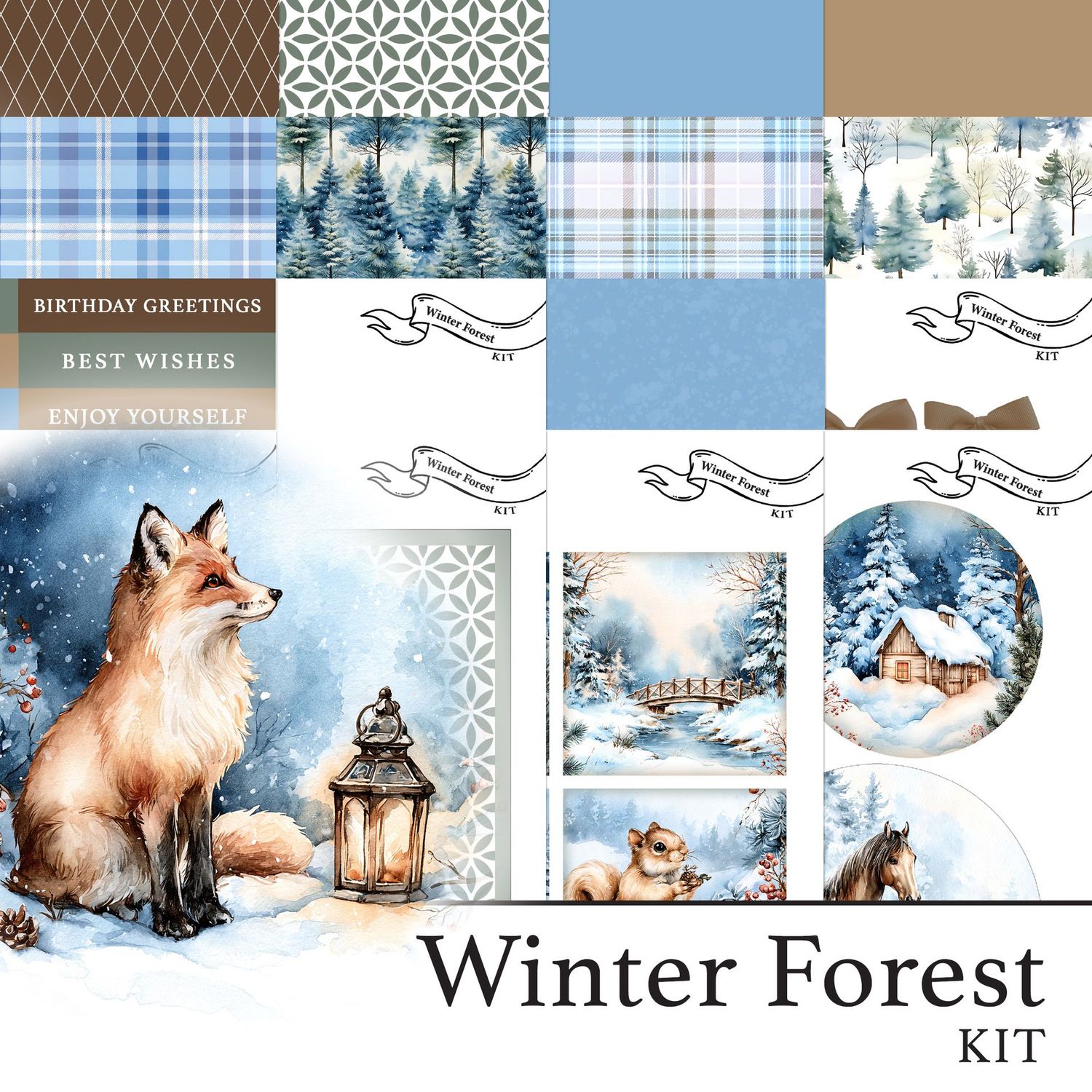 NEW STYLE Winter Forest Digital Kit NEW STYLE Winter Forest Digital Kit
