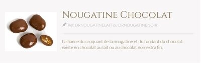 CARRÉ DE CHOCOLAT AU LAIT NOUGATINE