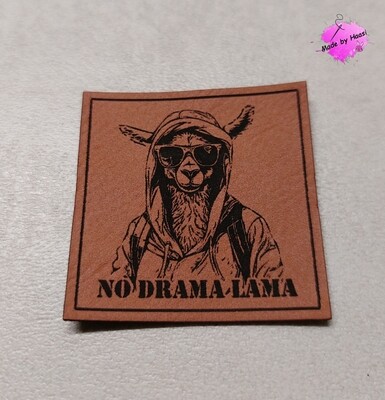 Kunstleder Label No Drama Lama
