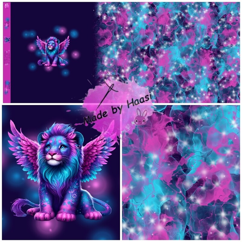 Vorbestellung Panel "LION Samira" Bio Jersey Überbreite