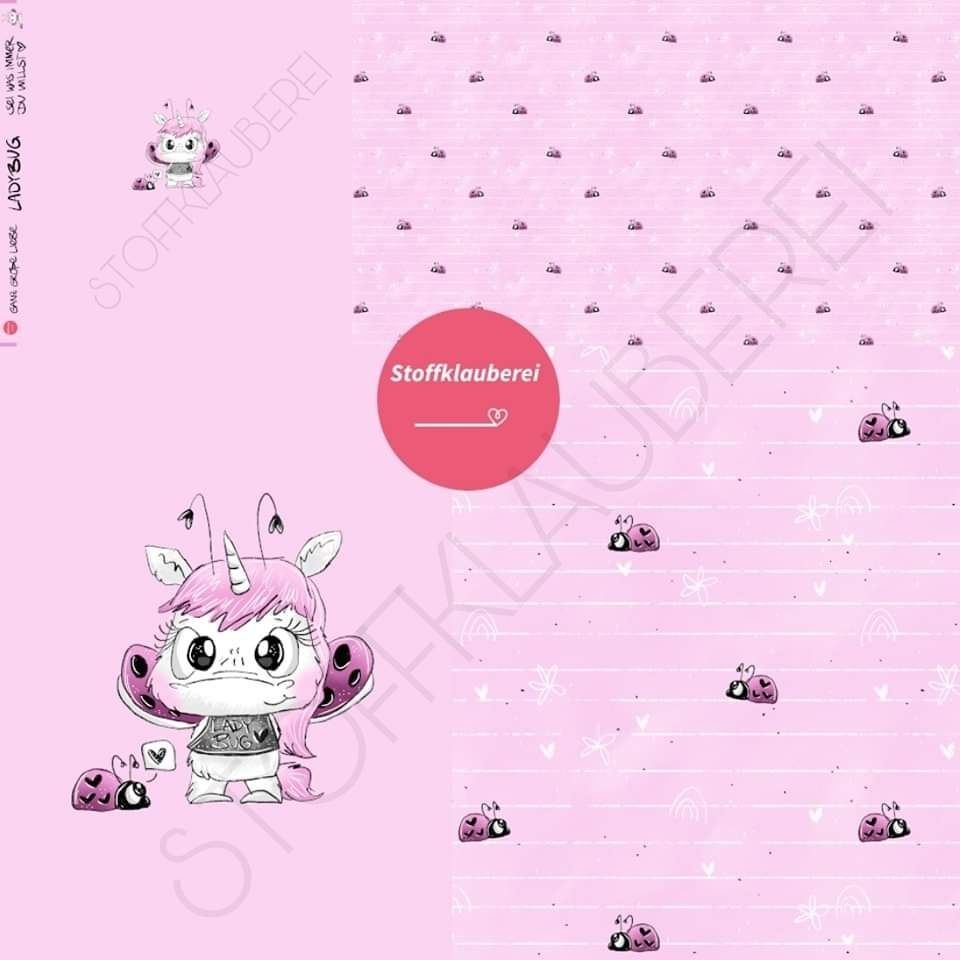  Panel "Ladybug"  Bio Jersey Überbreite EP STOFFKLAUBEREI