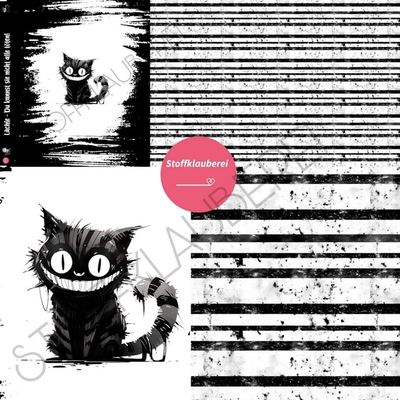 VORBESTELLUNG Panel "Black Cat" Bio Jersey Überbreite EP STOFFKLAUBEREI