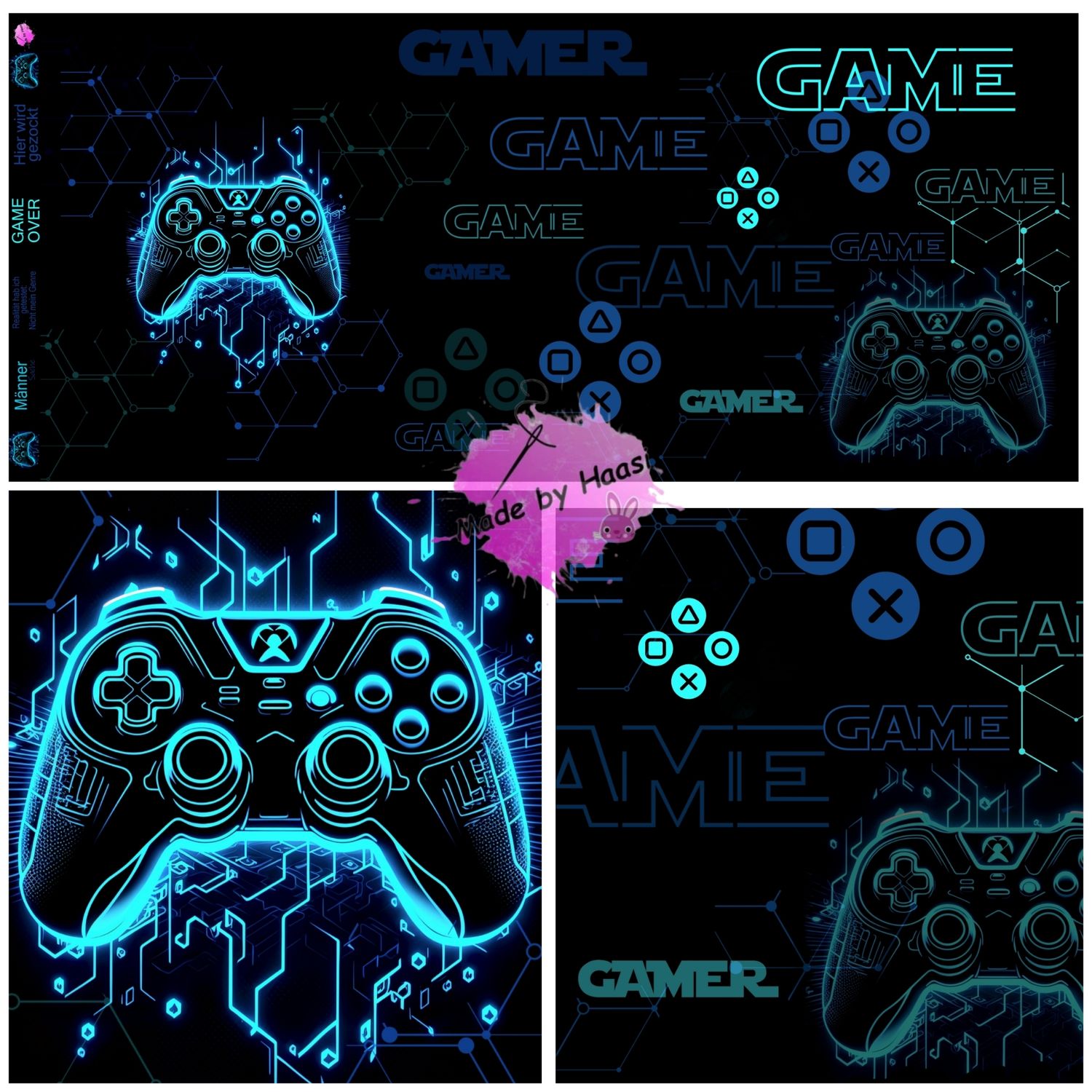 Panel "Controller" Bio Jersey Überbreite