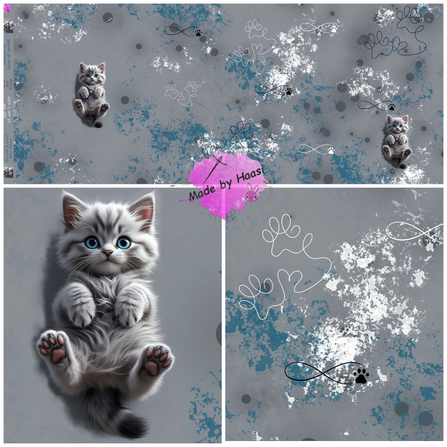Panel "Fluffy" Bio Jersey Überbreite