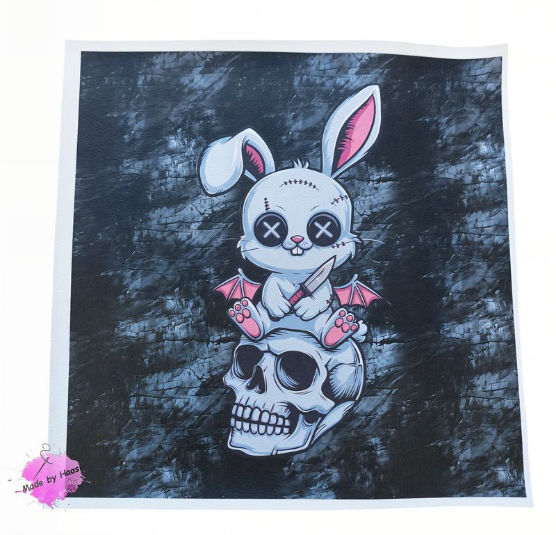 Kunstleder Panel Kunstleder Panel "Bad Bunny" 40x40 cm