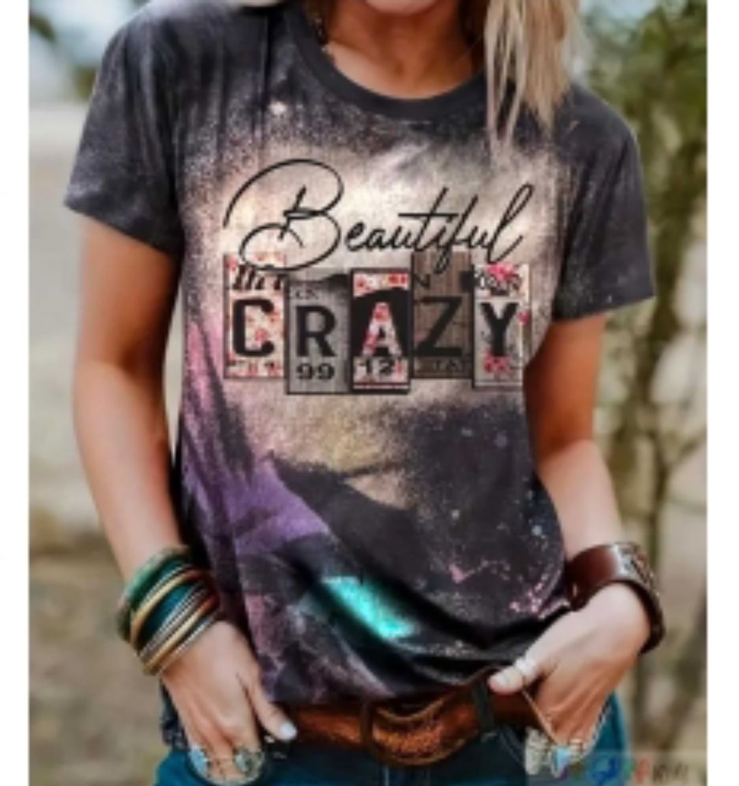 Panel "Beautiful Crazy" Jersey Überbreite