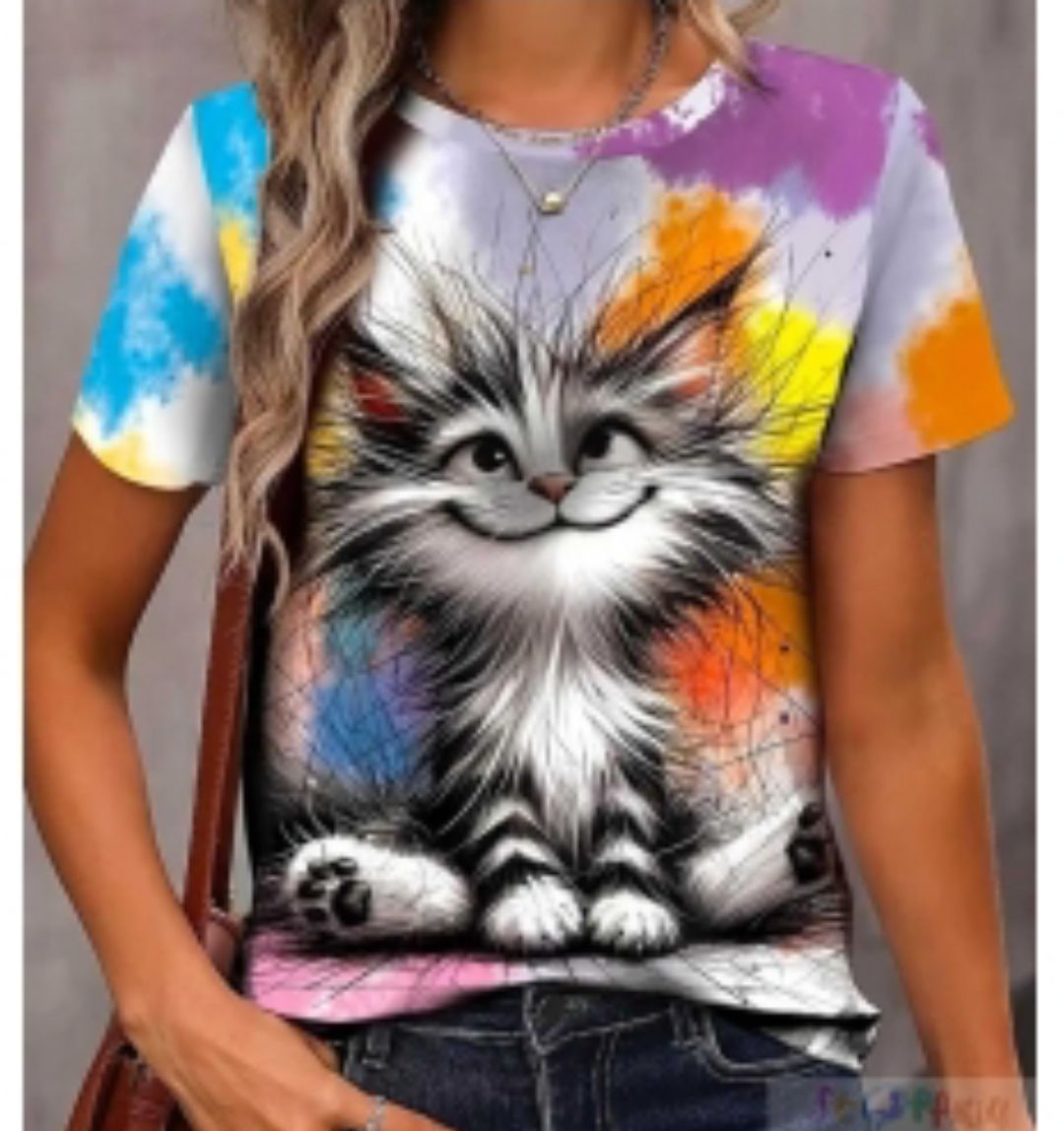 Panel "Bad Hair cat" Jersey Überbreite