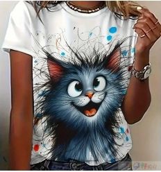 Panel "Katze" Jersey Überbreite