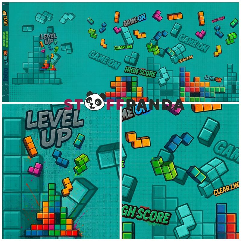 Vorbestellung Panel "Level up" Bio Jersey Überbreite EP Stoffpanda