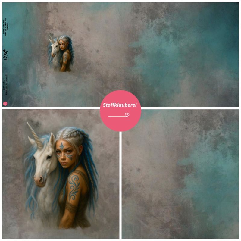 Vorbestellung Panel "Lyra"  Bio French Terry Überbreite EP Stoffklauberei