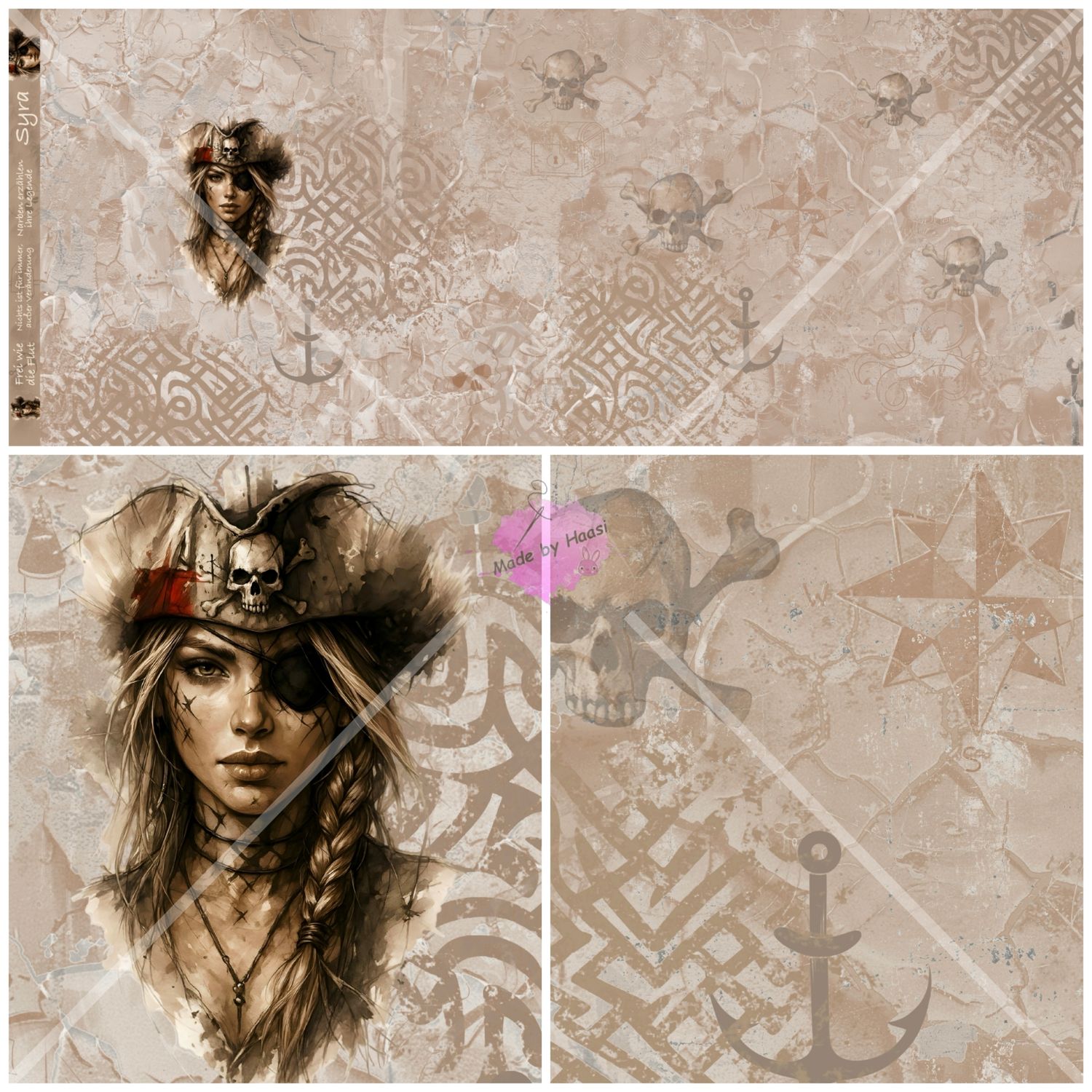Panel "Syra" Bio Jersey Überbreite