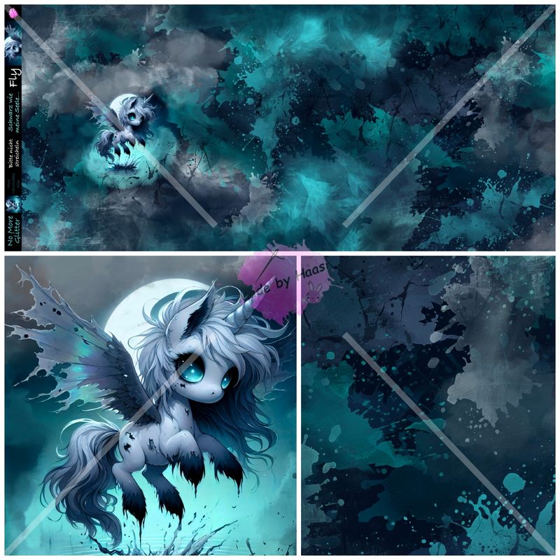 Panel Panel "Fly" Bio French Terry Überbreite