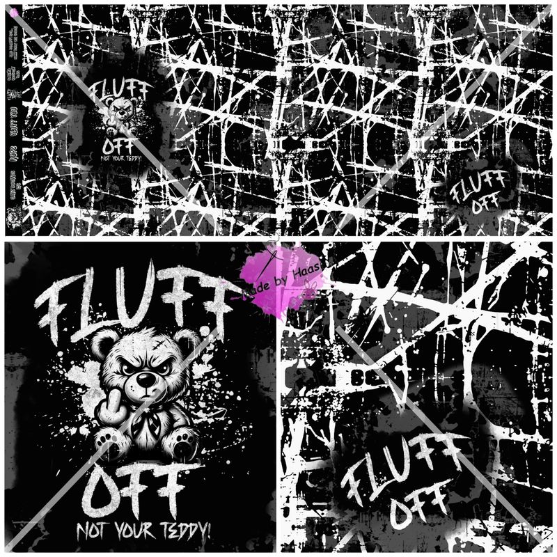 Panel Panel "Fluff Off" Bio French Terry Überbreite