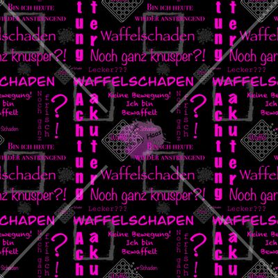 Meterware AO "Waffelschaden pink" Bio FrenchTerry Überbreite 10 cm