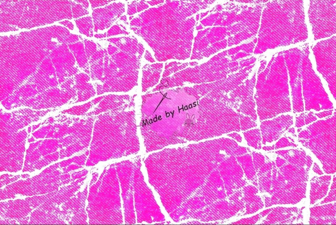 Reststück ca. 85 cm Denim Risse pink Bio French Terry