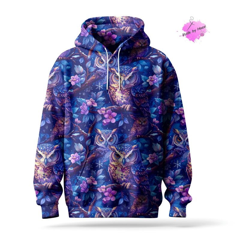 Vorbestellung AO "Eulen" Kuschelsweat 0,1 Meter