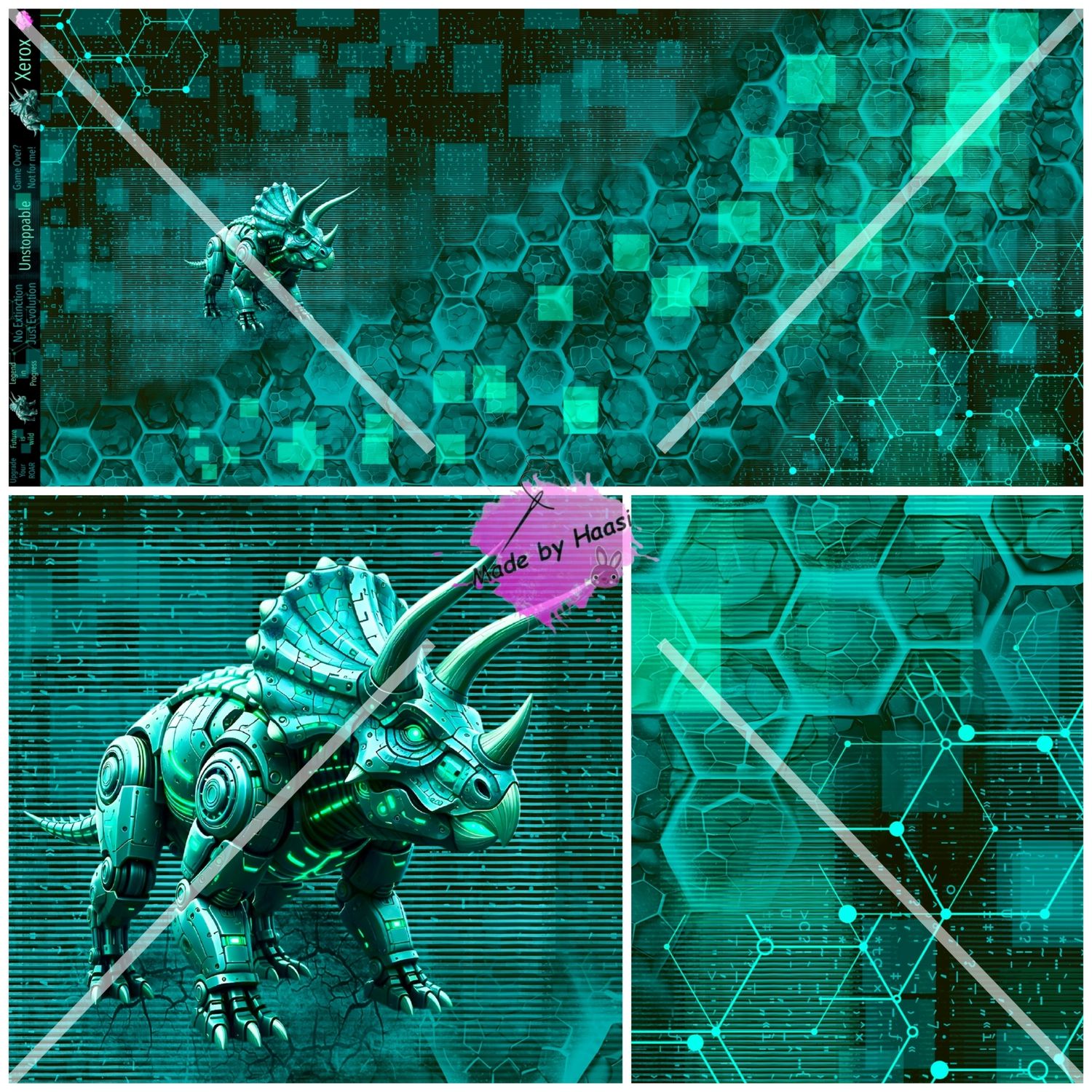 Vorbestellung Panel "Xerox" Bio French Terry Überbreite