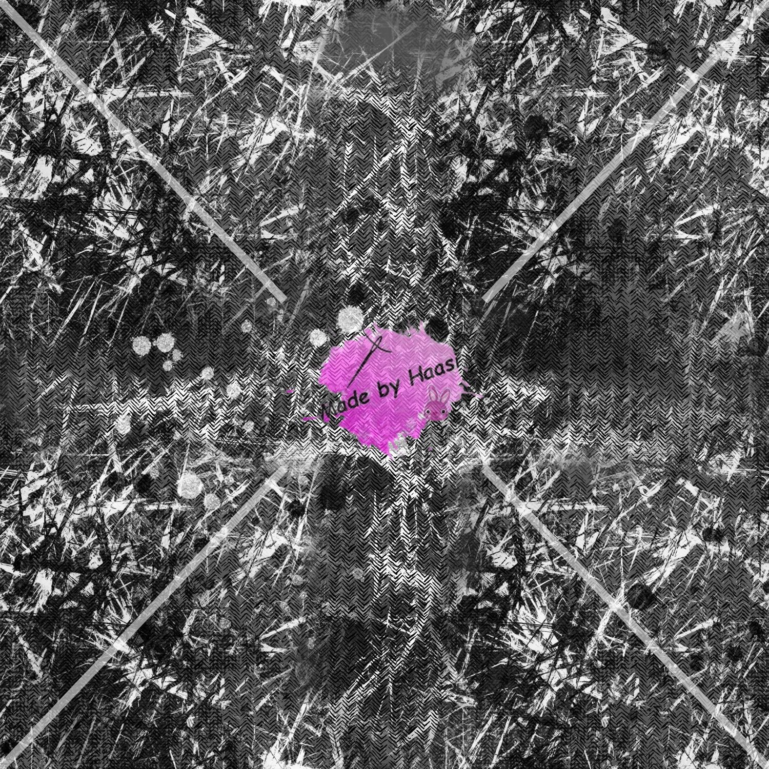 Vorbestellung AO "Chaotic Fishgrät" Bio French Terry Überbreite 10 cm