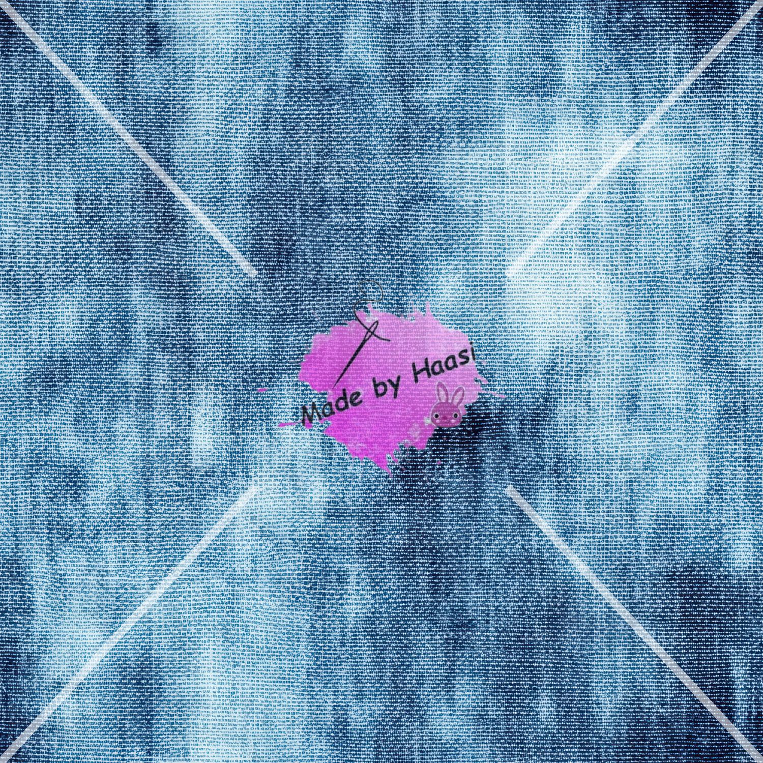 Vorbestellung AO "Haasi Denim 2" Bio French Terry Überbreite 10 cm