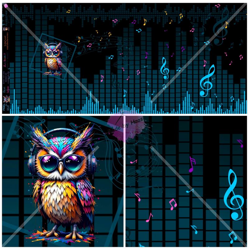 Vorbestellung Panel "DJ Feather" Bio French Terry Überbreite