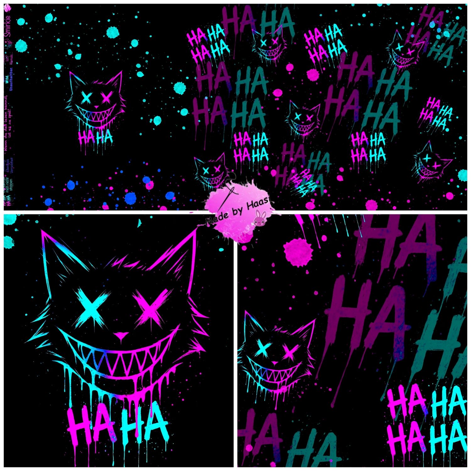 Panel "Smirkie" Bio French Terry Überbreite