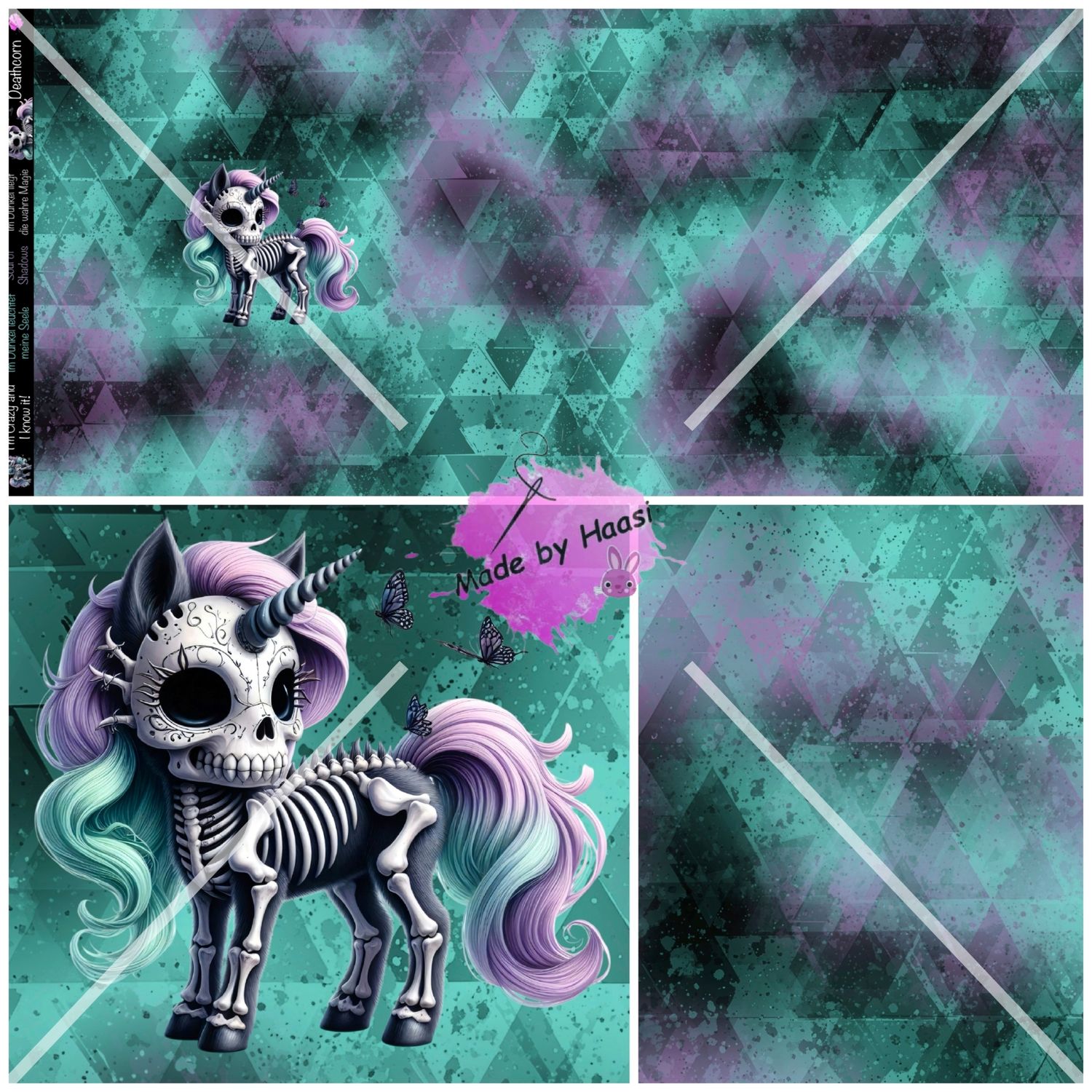 Vorbestellung Panel "Deathcorn" Bio French Terry Überbreite