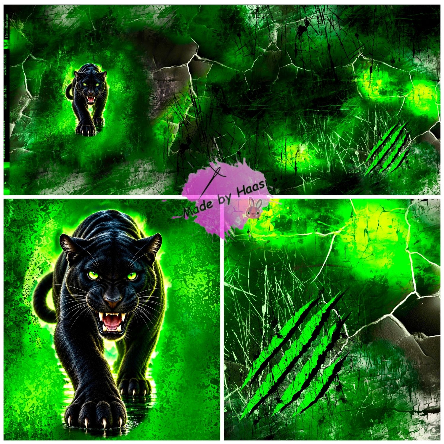 Vorbestellung Panel Vorbestellung Panel "Black Panther" Bio French Terry Überbreite