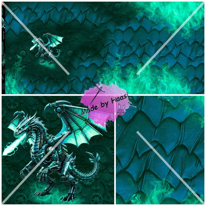 Vorbestellung Panel Vorbestellung Panel "Taron türkis" Bio French Terry Überbreite