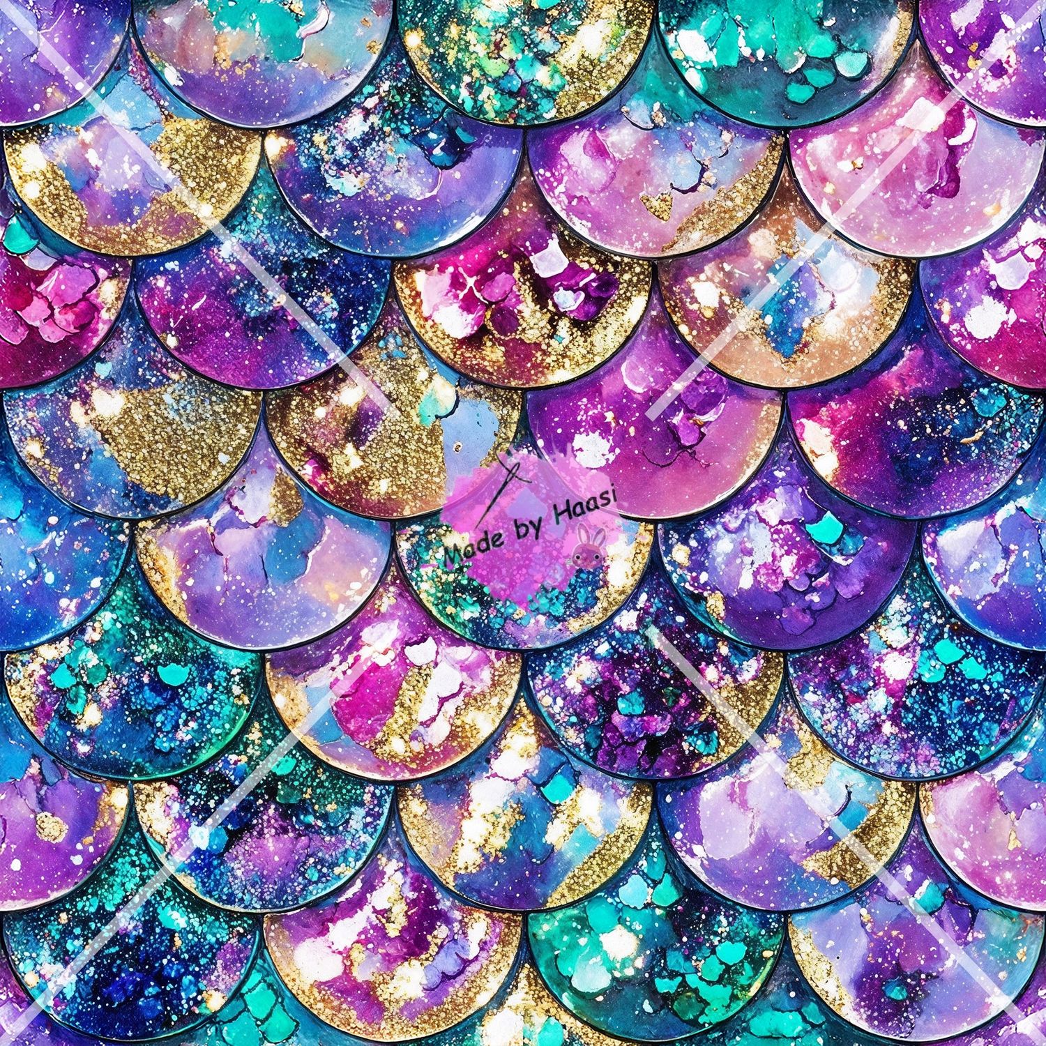 AO "Schuppen" Bio Jersey Überbreite 10 cm