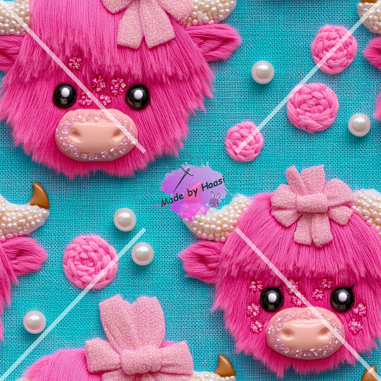 AO AO "Pinke Kuh" Bio Jersey Überbreite 10 cm