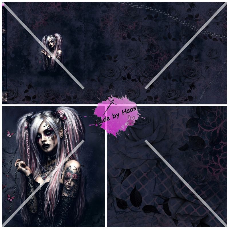 Vorbestellung Panel Vorbestellung Panel "Belladonna" Bio French Terry Überbreite