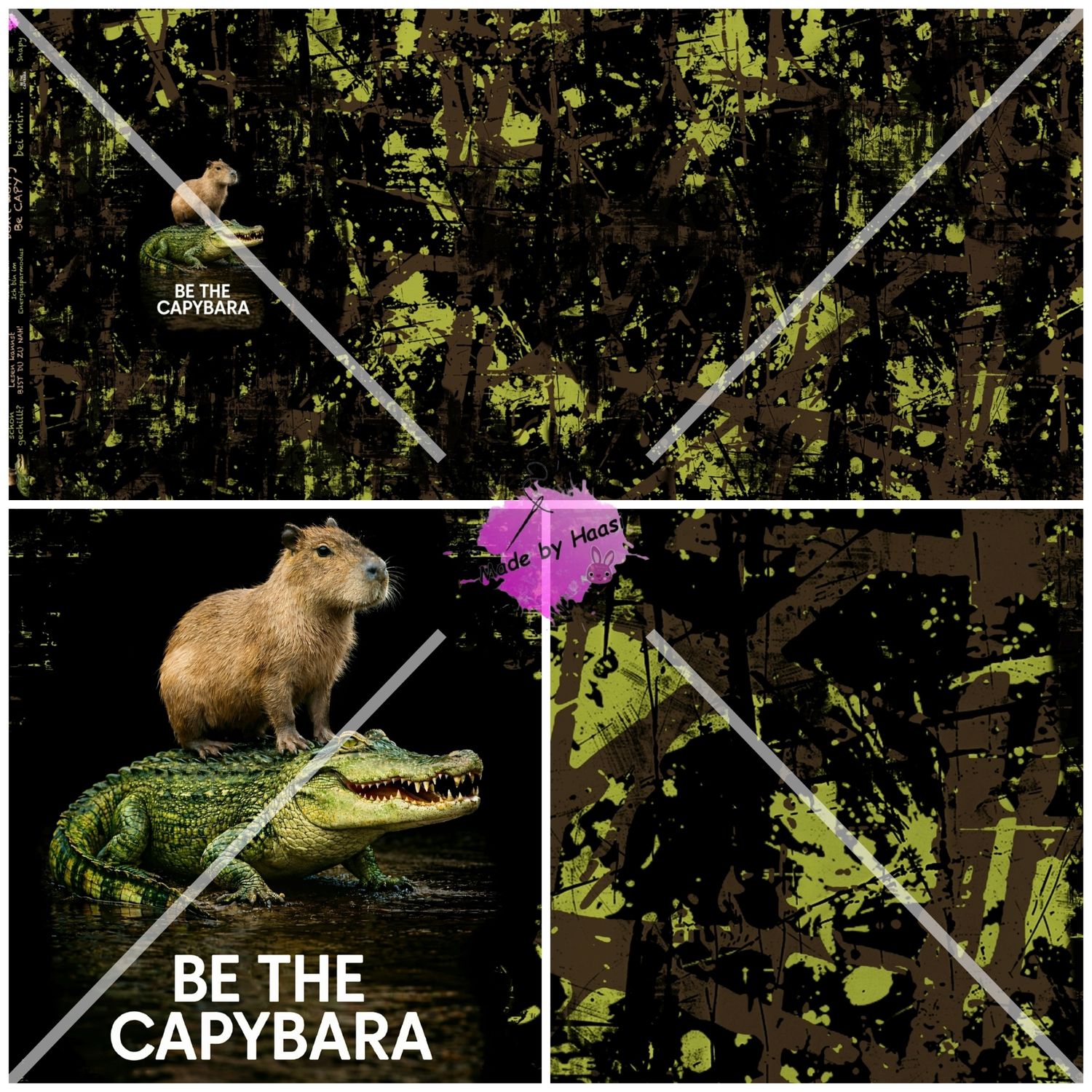 Vorbestellung Panel "Capy & Snapy" Bio Jersey Überbreite