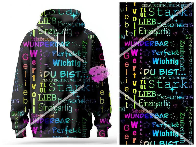 Vorbestellung AO Vorbestellung AO "Du bist..." Bio Jersey Überbreite 10 cm