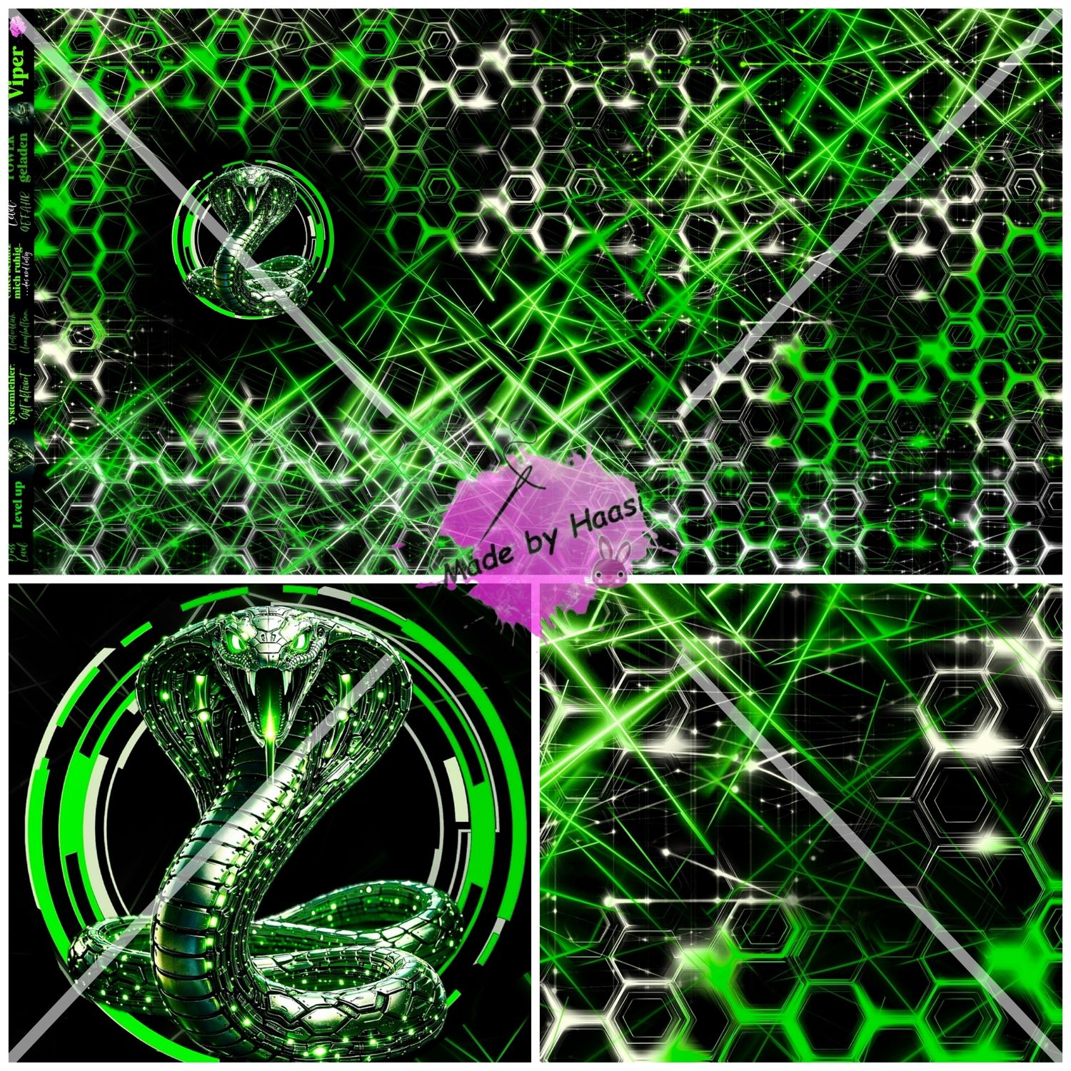 Vorbestellung Panel "Viber" Bio Jersey Überbreite