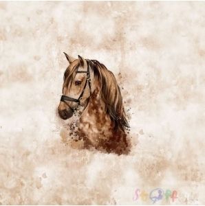 Panel Stoffkids "Pferd" Jersey 120x180