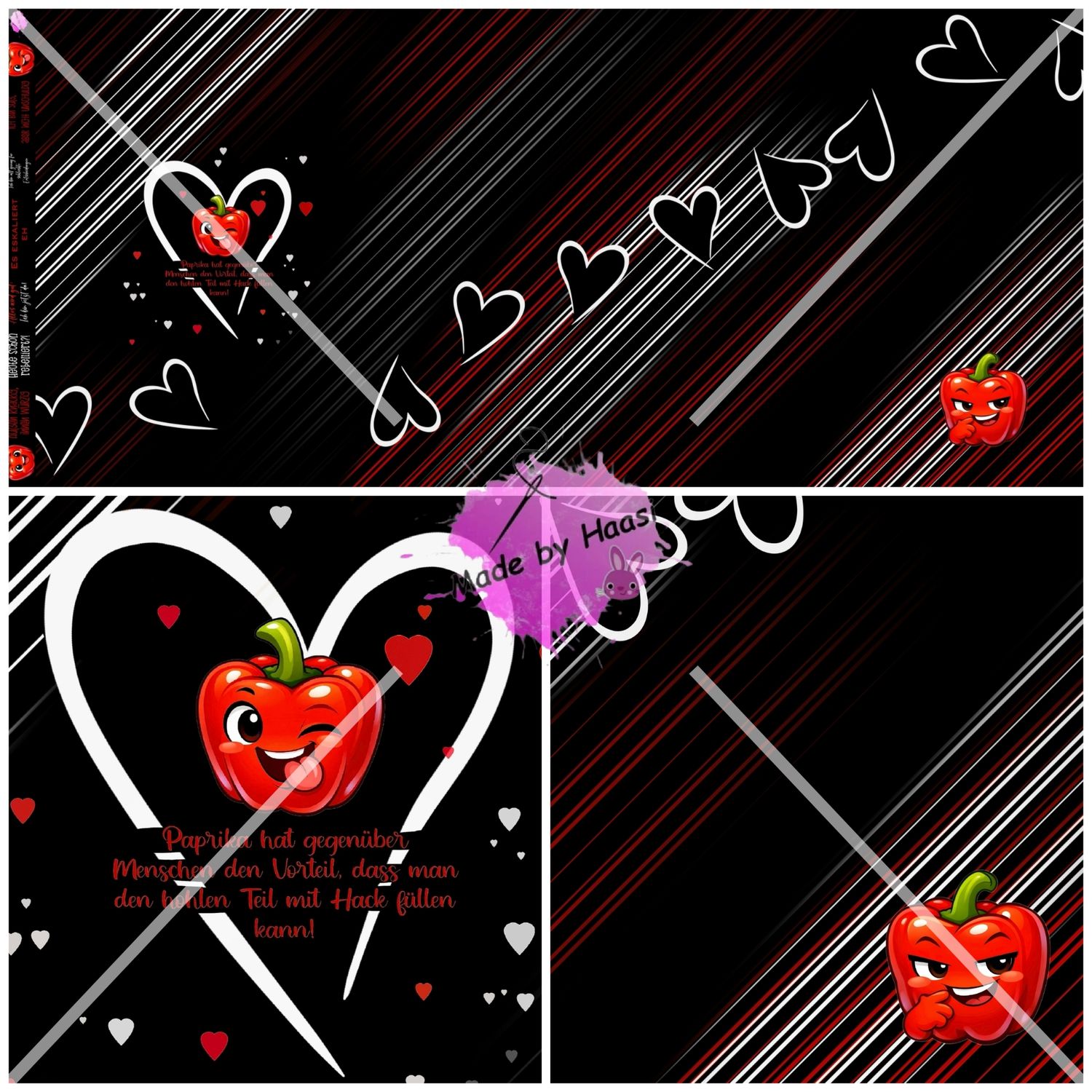 Vorbestellung Panel "Außen knackig, innen würzig" Bio French Terry Überbreite