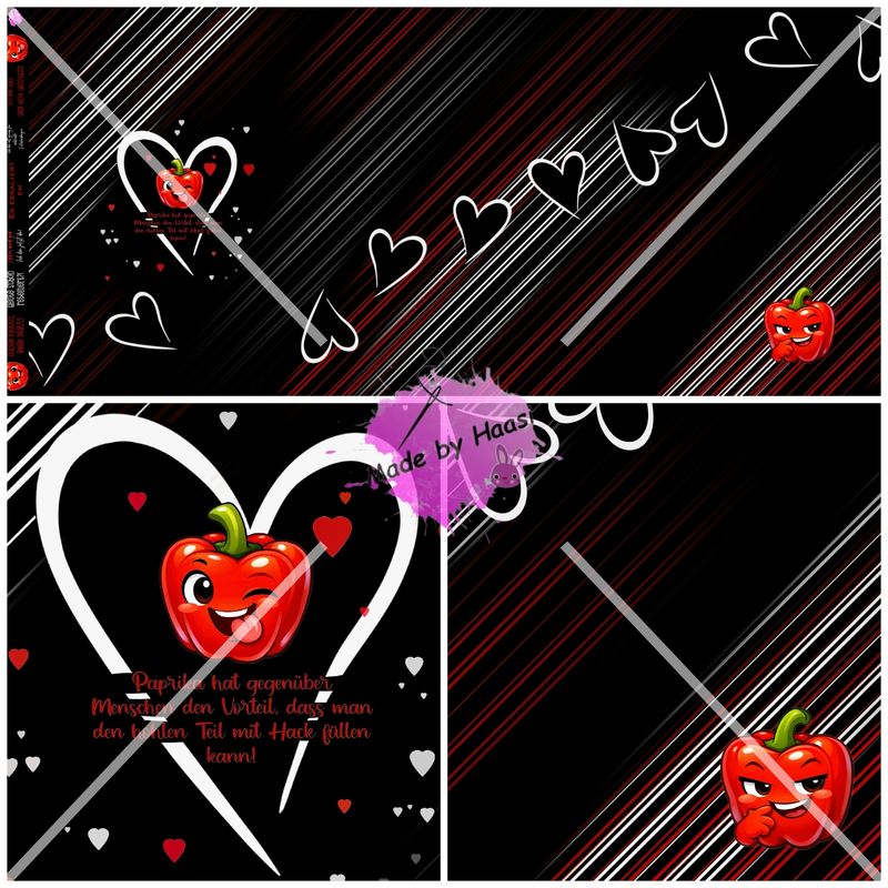 Vorbestellung Panel "Außen knackig, innen würzig" Bio French Terry Überbreite