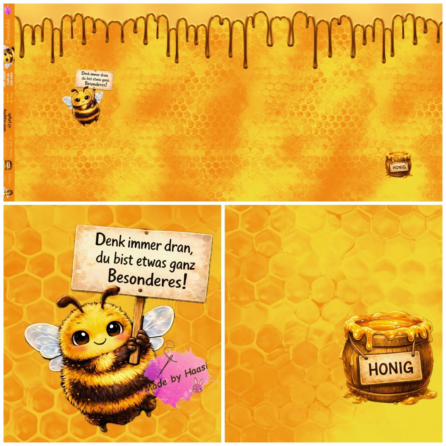 Panel Panel "Brummhilde" Bio Jersey Überbreite