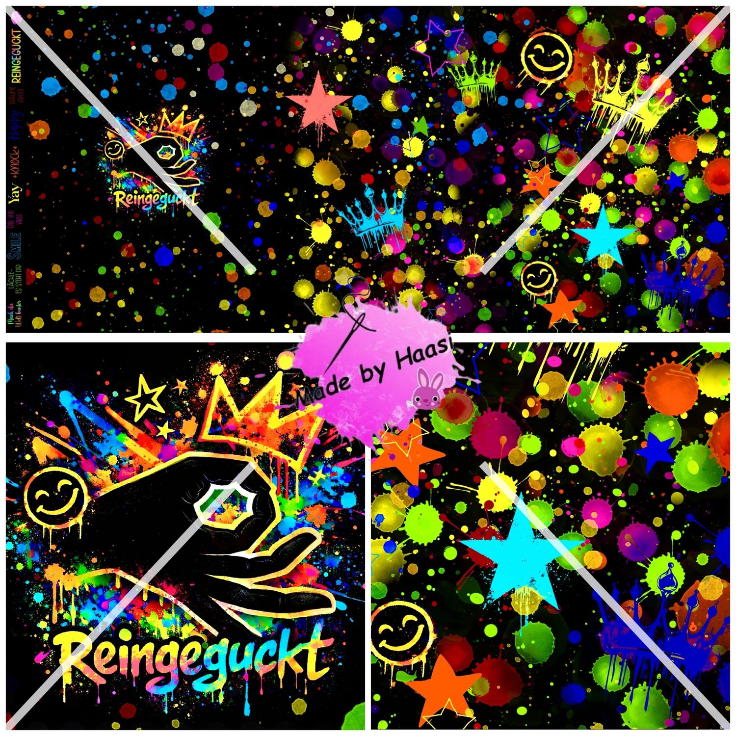 Panel Panel "Reingeguckt" Bio Jersey Überbreite
