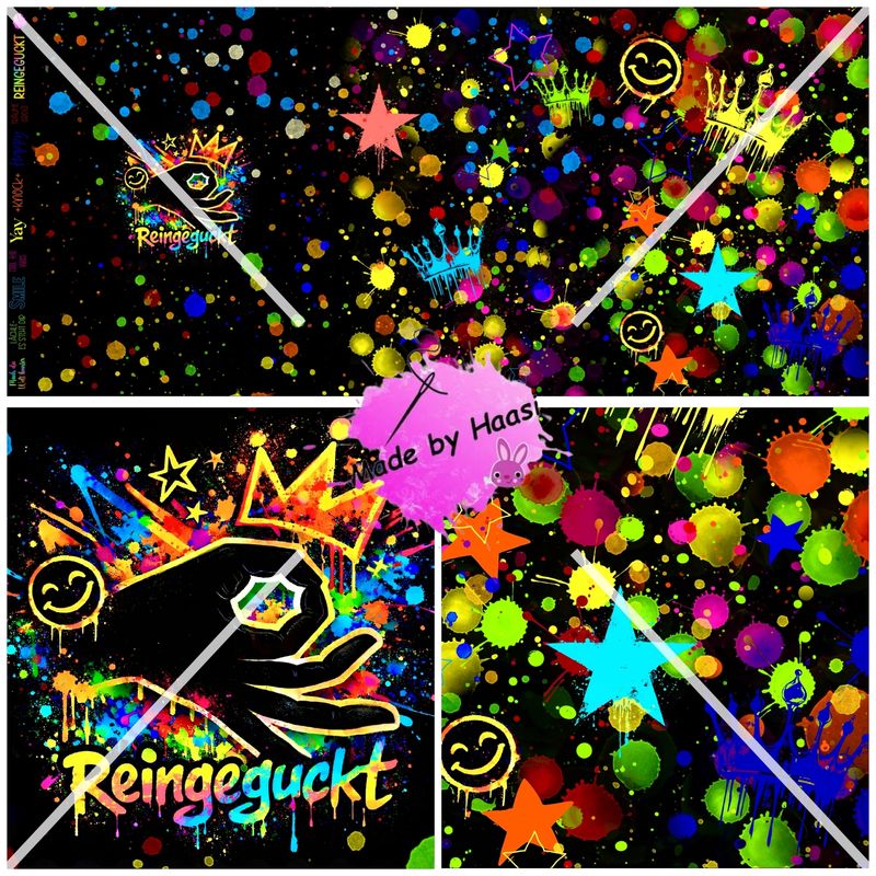 Panel "Reingeguckt" Bio Jersey Überbreite