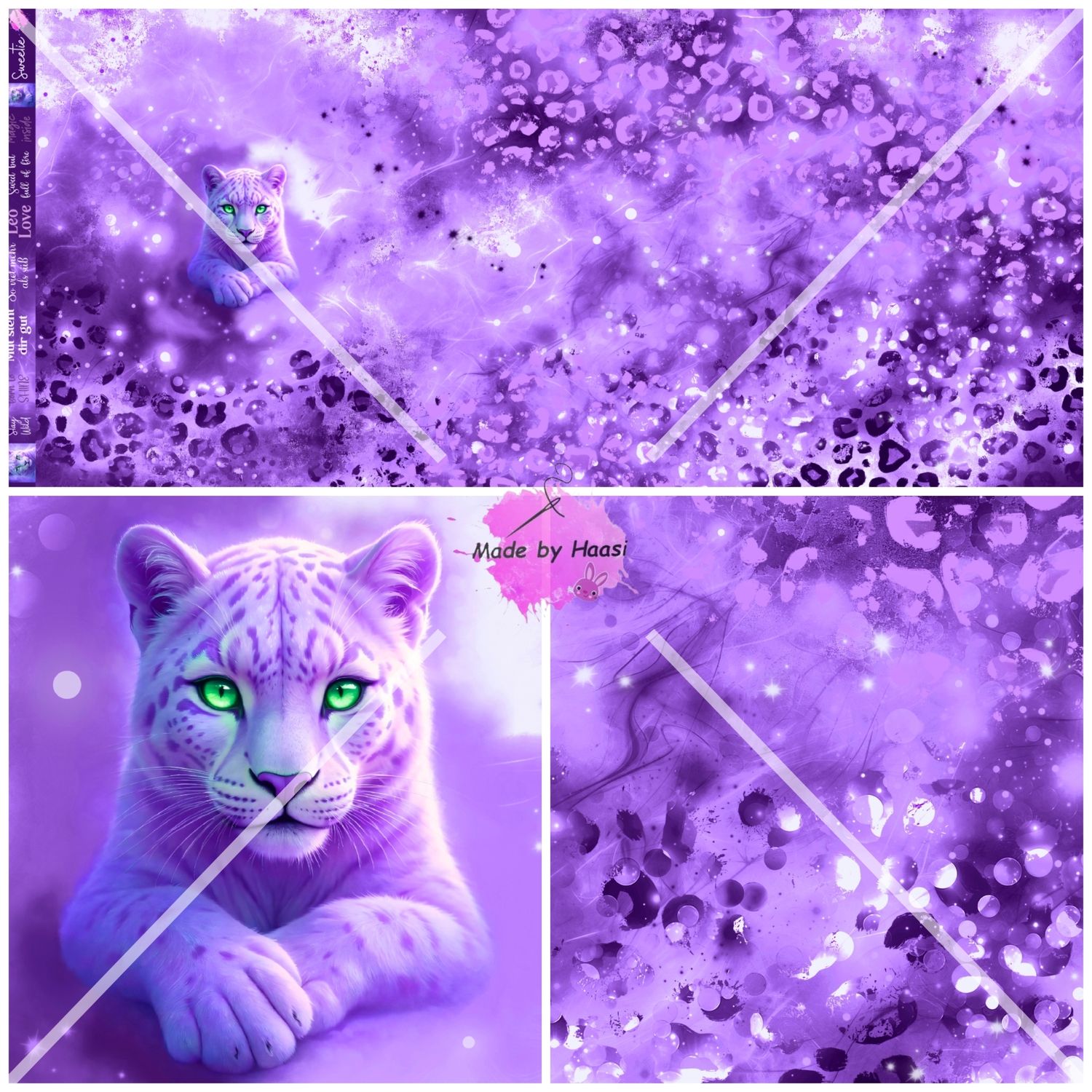 Vorbestellung Panel "Sweetie flieder" Bio French Terry Überbreite